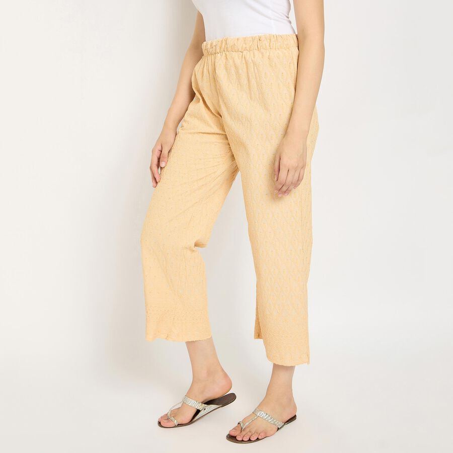 Ladies' 100% Cotton Palazzo, Beige, large image number null