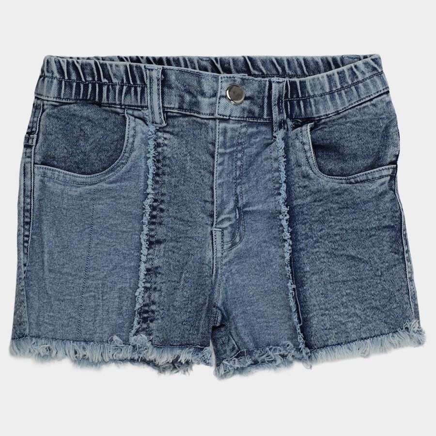 Girls' Shorts, Light Blue, large