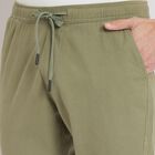 Men's Slim Fit Casual Trousers , हल्का हरा, small image number null