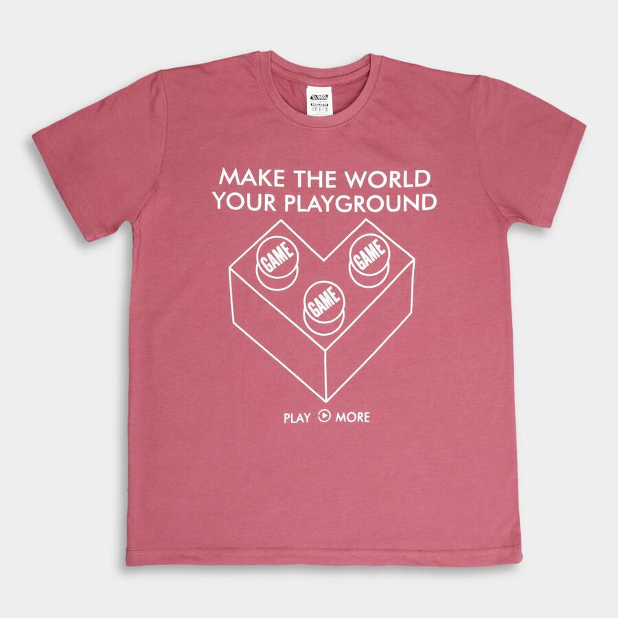 Boys' T-Shirt, Pink, large image number null