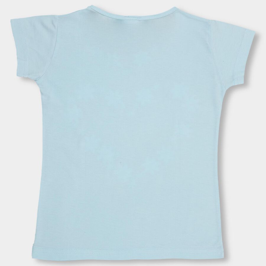 Girls' T-Shirt , एक्वा, large image number null