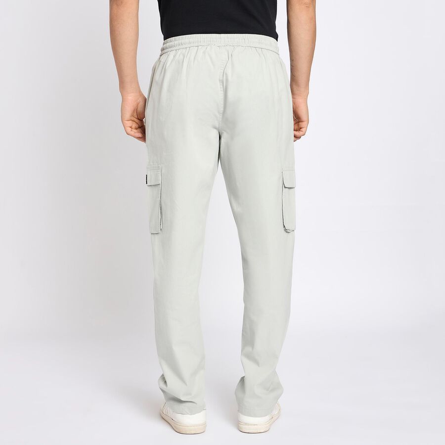 Men's 100% Cotton Track Pants , Light Grey, large image number null