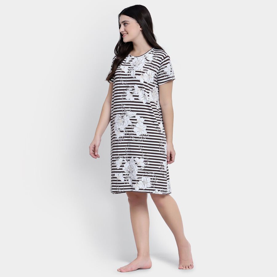 All Over Print Nighty, White, large image number null
