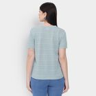 Ladies' Round Neck T-Shirt, Light Green, small