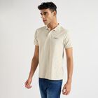 Men's Collared Half Sleeves T-Shirt , Light Grey, small image number null