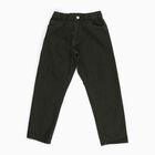 Boys' Deep Olive Relaxed Fit Elastic Waist Jeans, ओलिव, small image number null