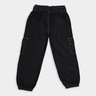 Girl's Basic Jogger Black Jeans, Black, small image number null