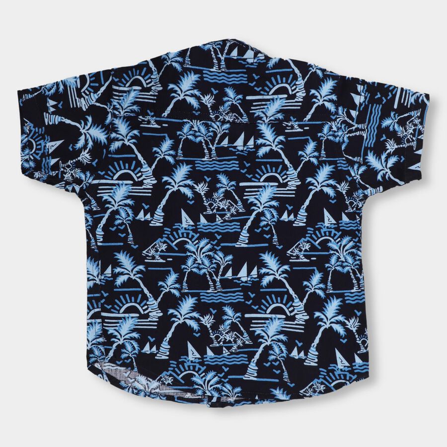 Boys' 100% Cotton Casual Shirt , नेवी ब्लू, large image number null