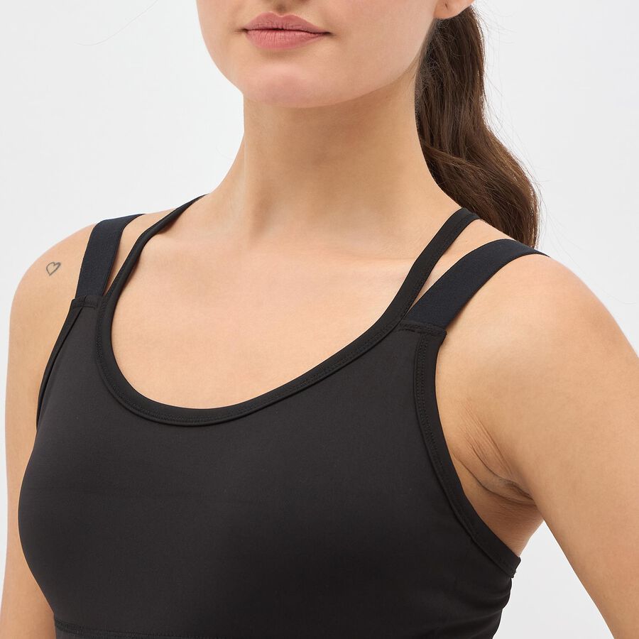 Ladies' Sports Bra, काला, large image number null