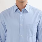 Men's Light Powder Blue Classic Formal Shirt, Light Blue, small image number null