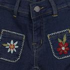 Girls' Jeans, Dark Blue, small