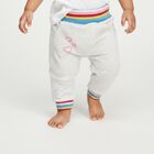 Infants Light Heather Grey Rainbow Waistband Cotton Blend Pyjama, Melange Light Grey, small image number null