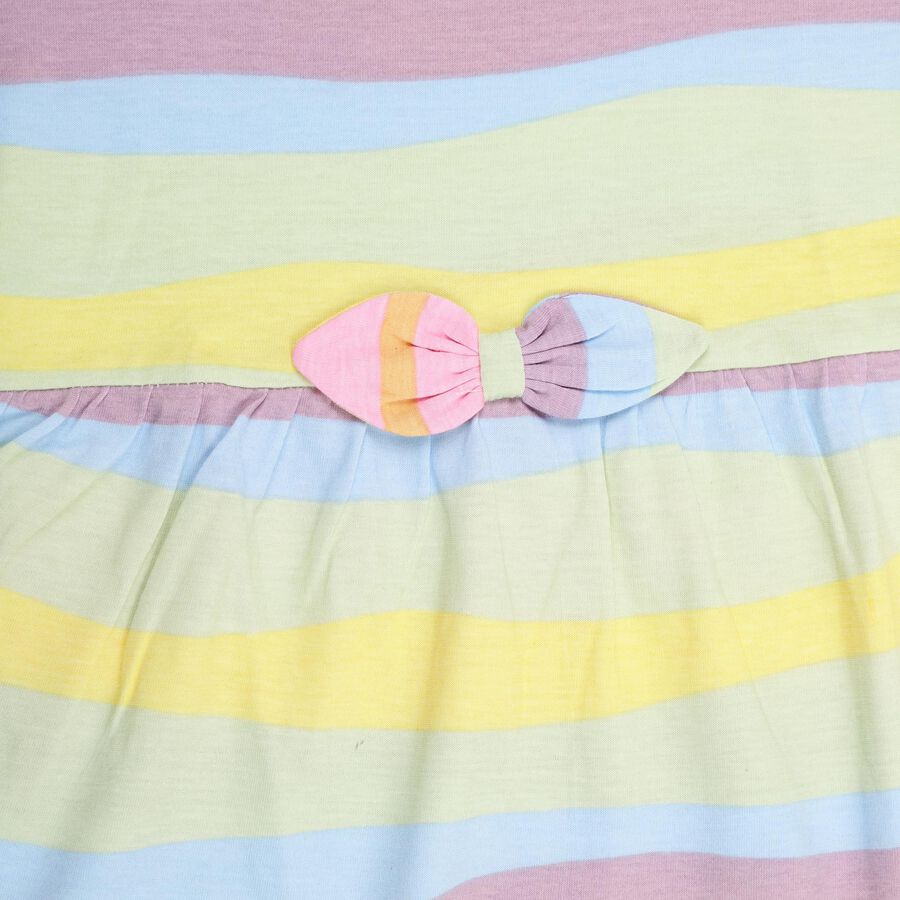 Girls' 100% Cotton Frock , गुलाबी, large image number null