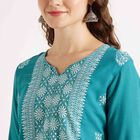 Printed Kurta, Mid Blue, small image number null