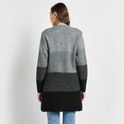 Stripes Cardigan, Charcoal, small image number null