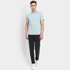 Men's Round Neck Half Sleeves T-Shirt, एक्वा, small image number null