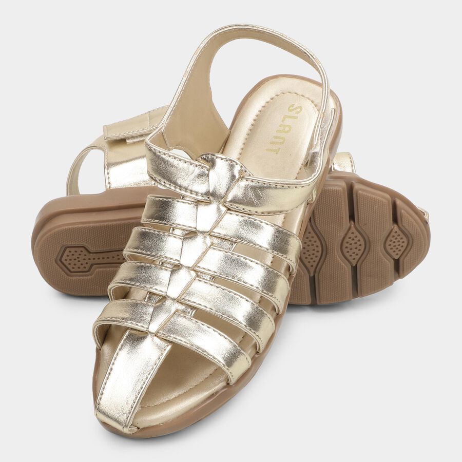 Girls' Sandal, Golden, large image number null