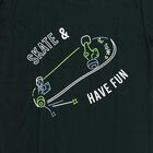 Boys Dark Green Crew Neck Casual T-Shirt, Dark Green, small image number null