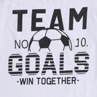 Boys Bright Snow White Round Neck Casual Half Sleeve T-Shirt, सफ़ेद, small image number null