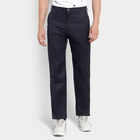 Solid Trousers, Navy Blue, small image number null