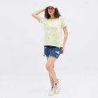 Ladies' 100% Cotton Round Neck T-Shirt , Light Green, small image number null