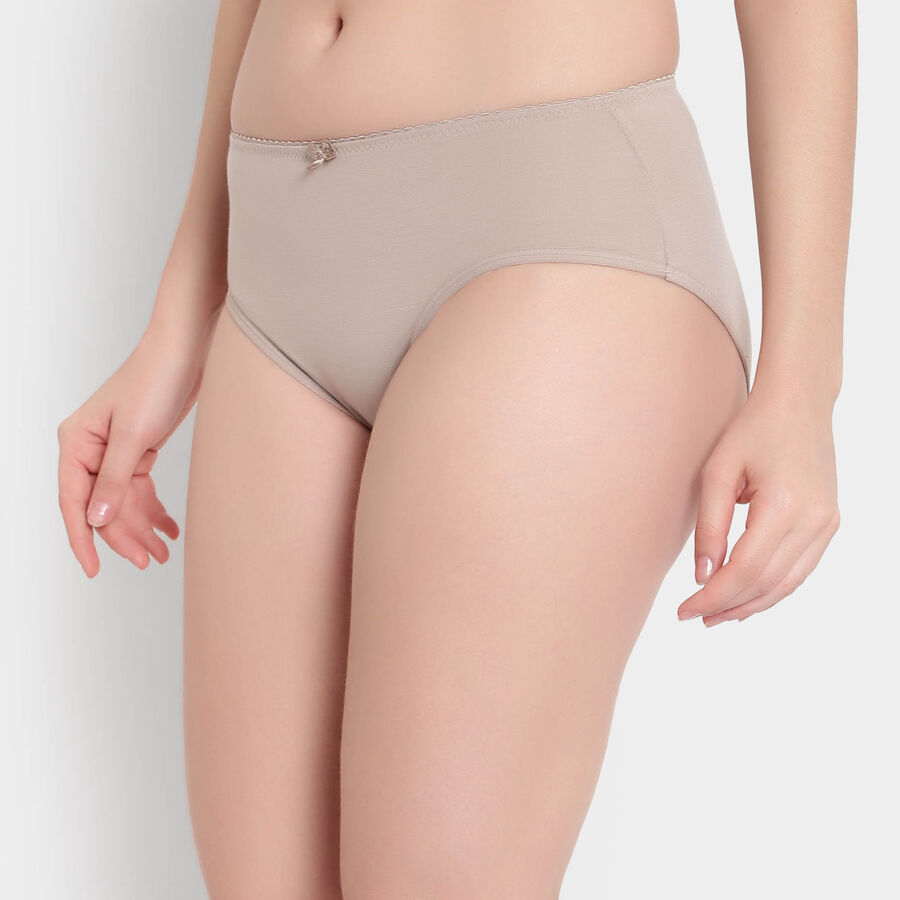 Cotton Printed Panty, Khaki, large image number null