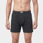 Men's Charcoal Regular Fit Branded Waistband Trunks, चारकोल, small