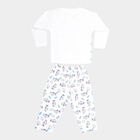 Infants Cotton Baba Suit, White, small image number null