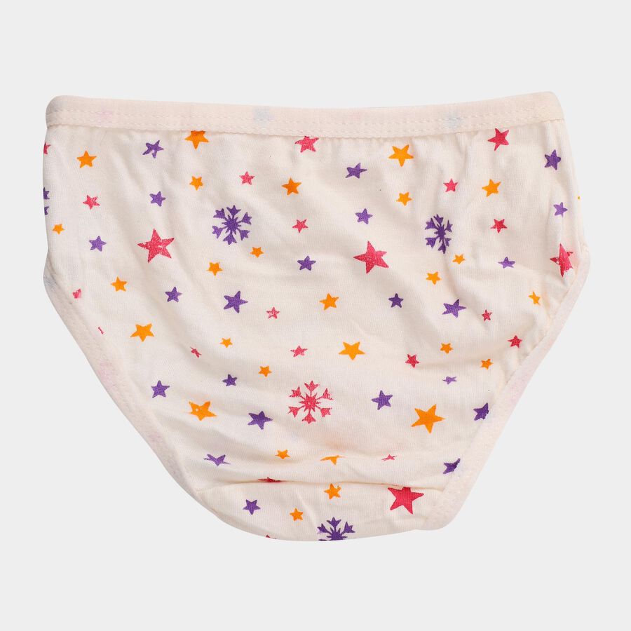 Girls Multicolour Regular Fit Printed and Solid Panties, Lilac, large