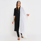 Ladies' Dupatta , White, small image number null