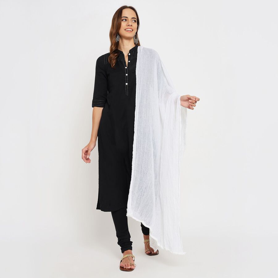 Ladies' Dupatta , White, large image number null