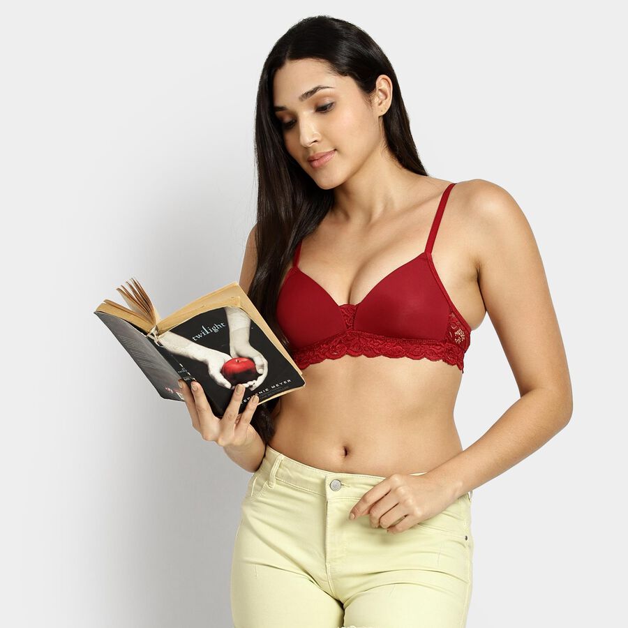 Ladies' Bra, मरून, large image number null