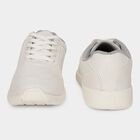 Men's White Lace-Up Casual Shoes, White, small
