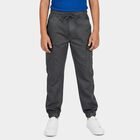 Boys' Trouser, गहरा ग्रे, small