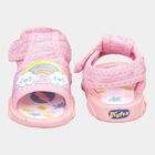 Boys Printed Velcro Casual Sandals, Pink, small image number null