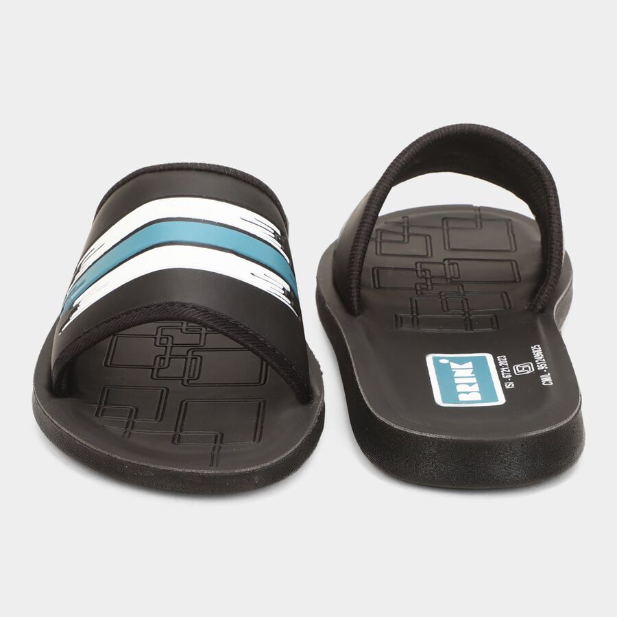 Mens Floater Sandals, Black, large image number null