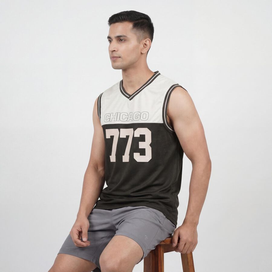 Men's Olive Crew Neck Casual T-Shirt, Olive, large