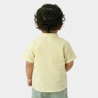 Infants Yellow Cotton Casual Shirt, Yellow, small