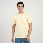 Men's Grey Athleisure T-Shirt, एक्रू मिश्रित, small