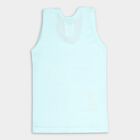 Infants' Cotton Vest, Aqua, small