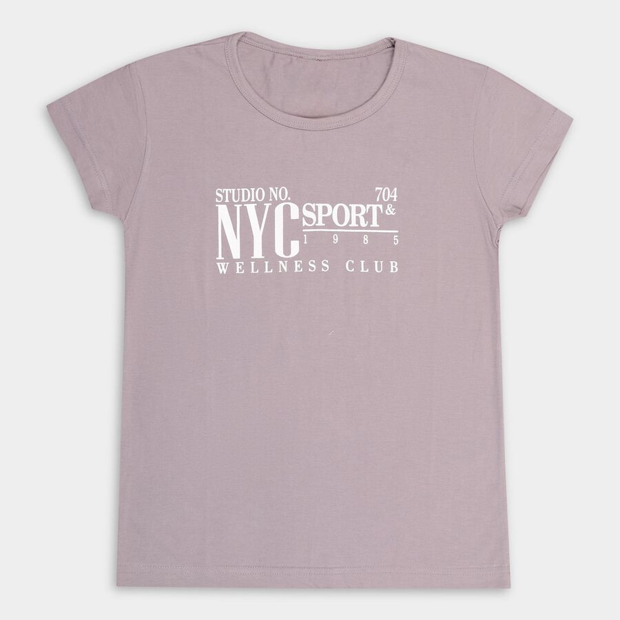 Girls' T-Shirt , Light Grey, large image number null