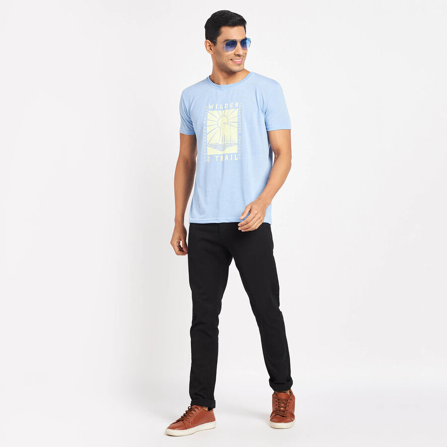 Round Neck T-Shirt, Sky Blue, large image number null