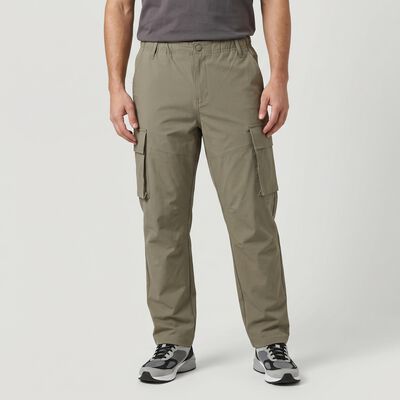 Men's Light Grey Relaxed Fit Cargo Trousers