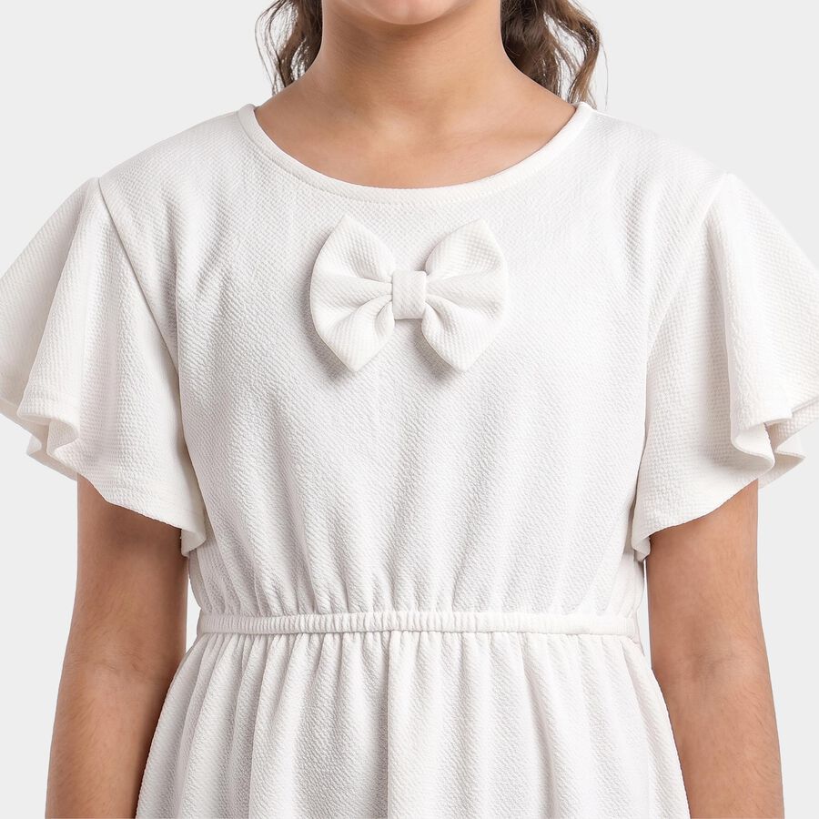 Girls White Dress, सफ़ेद, large
