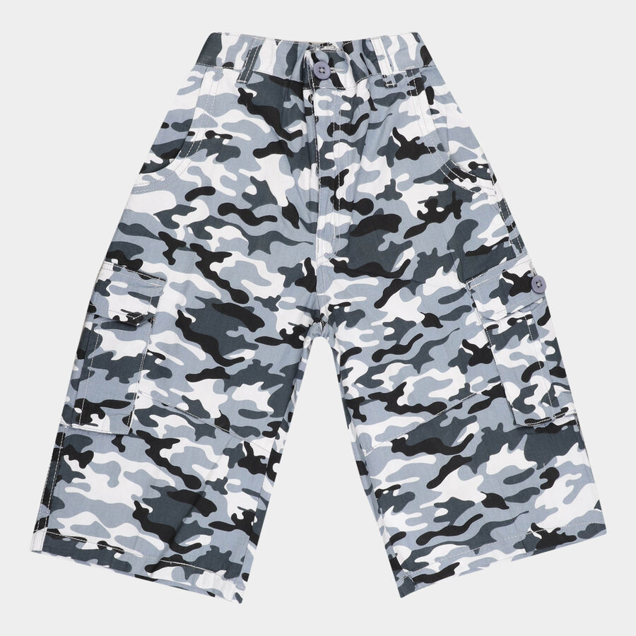 Boys Cotton Jamaican, हल्का ग्रे, large image number null