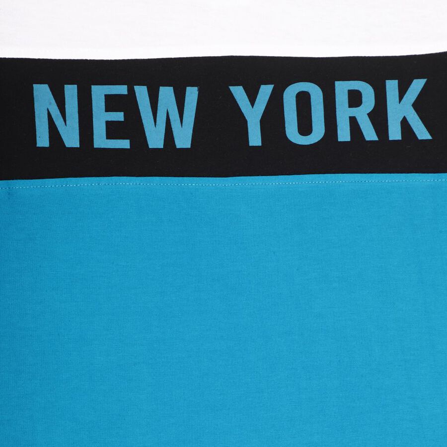 Boys' Cotton T-Shirt, टील ब्लू, large image number null