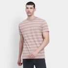 Men's Round Neck Half Sleeves T-Shirt , Light Pink, small image number null