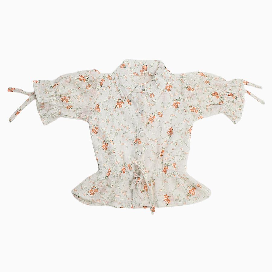 Girls' T-Shirt, सफ़ेद, large image number null