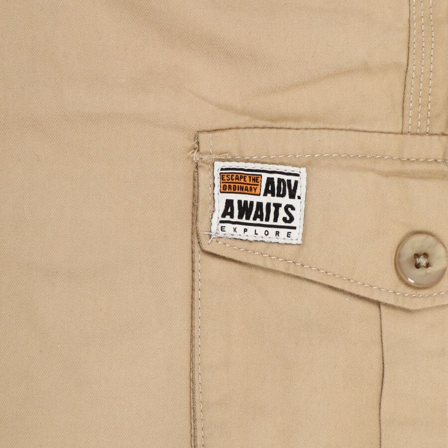 Boy's 100% Cotton Trousers , गहरा पीला, large image number null