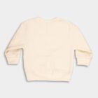 Infants Light Beige Crew Neck Casual Sweatshirt, गहरा पीला, small image number null